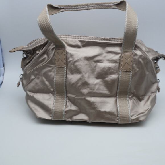 NEW Kipling Mini Tote Bag Purse Metallic Glow Monkey Charm Shoulder Strap Handle - Picture 8 of 16